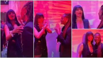 Rihanna screams in excitement, blushes hard as she meets singer Tems for the 1st time