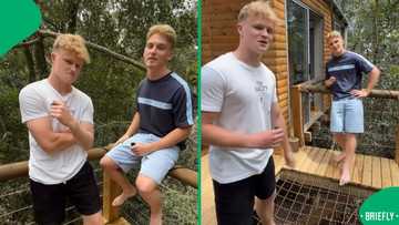 Gents enjoy luxe getaway in stylish Western Cape treehouse, Mzansi impressed: "So beautiful"