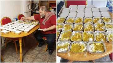 Kind man cooks 50 plates of rice and chicken every week, feeds homeless