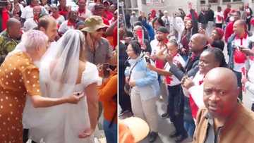 White couple at home affairs get married during unexpected Union strike: "I love my country, beautiful"