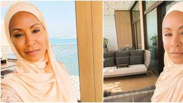 Ramadan: Photos emerge of American actress Jada Pinkett Smith wearing a hijab