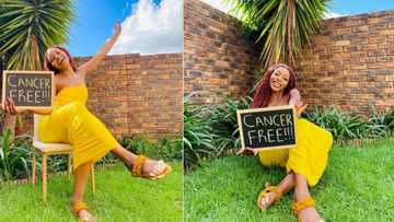 Fighting spirit: Cancer survivor , 23, shares pics after beating illness