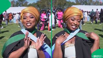 "Thank you SMU": Gauteng woman graduates with two degrees, Mzansi impressed with SA's future doctors