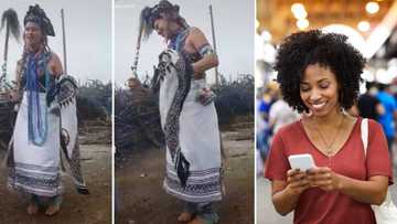 Video of woman celebrating Xhosa culture during a ritual has Mzansi intrigued