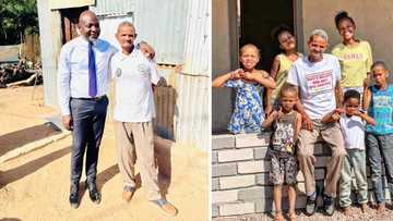 Collen Mashawana blesses less fortunate family of 9 with new home, grateful man struggles to hold back tears