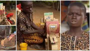 Kid, 10, who built 'ATM' with cardboard says in video he uses 'tips' to help his mom