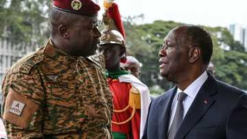 Burkina junta chief stands by handover pledge in key trip