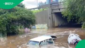 Cars in Johannesburg submerged in water at bridge in TikTok video leave South Africa concerned