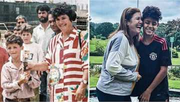 Touching moment CR7’s mom mentors grandson Cristiano Jr at Man Utd just as she did with son in childhood days