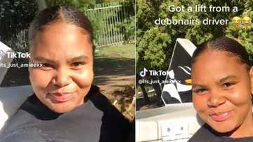 University student scores lift from Debonairs delivery guy, SA in tears as she edits TikTok of ride with 'Velaphi' theme song