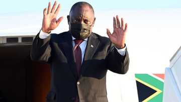 President Cyril Ramaphosa answers serious questions but loud thunder interrupts, leading to hilarious moment