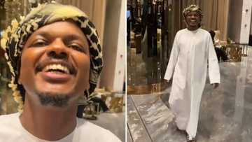 Podcast and Chill host MacG wears Arab clothes in Dubai