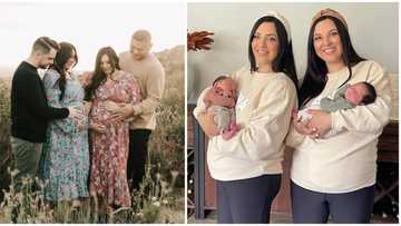 Twice as nice: Twin sisters welcome firstborn sons with same weight hours apart