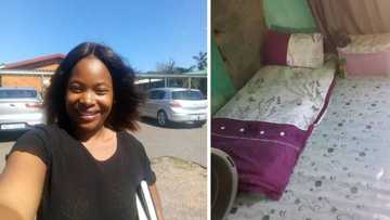 KZN woman starts from scratch, showcases room and asks peeps to share their thoughts on decor