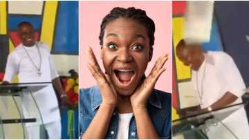 Pastor turns to goalkeeper as church members stone him with cash on his birthday, money rains on altar