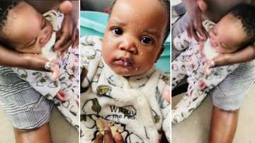 TikTok video shows mother shovelling pap into baby’s mouth with her hand, Mzansi discusses situation