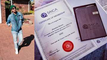 Young South African man celebrates becoming chartered accountant