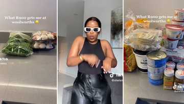 Mzansi woman shows TikTok what she managed to buy for R900 at Woolworths: SA sparingly impressed