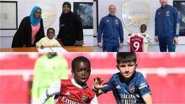 Jubilation at Emirates Stadium as arsenal sign 9-year-old Nigerian star Munir Muhammad Sada from Kaduna