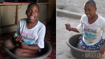 Meet the Mzansi mother who carries disabled daughter in a plastic bathtub