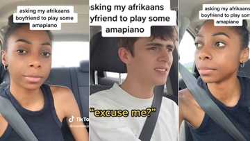 Woman asks Afrikaans boyfriend to play amapiano with disastrous results,TikTok video of his choice has Mzansi in stitches