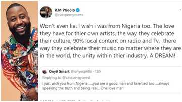 Mzansi rapper Cassper Nyovest: "I wish I was from Nigeria"