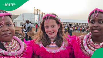 Young SA girl embraces Zulu tradition at Reed Dance, Mzansi reacts