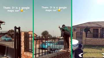 Man poses for Google Maps camera car and makes it on street view images, SA amused by TikTok video