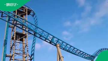 Texas firefighters rescue riders stuck high on rollercoaster after ride malfunction