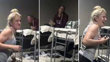 Mzansi howls over TikTok video of young white girl doing Bhepha challenge: “She left the beat behind”