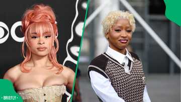 SA reacts to Uncle Waffles sitting next to Ice Spice at New York Fashion Week: "She's uncomfortable"