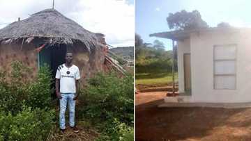 Man proudly shows off the 1-bedroom house he built, inspires Mzansi