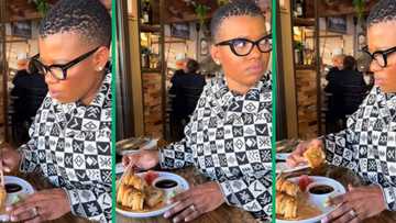 Mzansi chef Zanele Van Zyl goes viral on TikTok after struggling to eat sushi with chopsticks, netizens relate