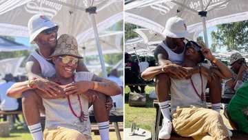 Somizi and Vusi Nova's cosy pictures at Fourways Farmer's Market turn heads on Instagram