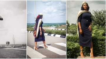 Beautiful lady celebrates graduating from university with cute photoshoot