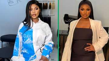 Mawhoo turns heads in her daring outfit during a performance in Midrand