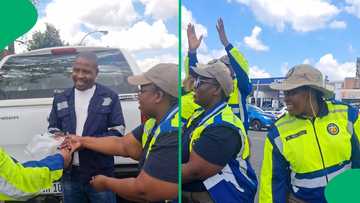 Traffic officers surprise motorist with birthday fine and a roadside serenade