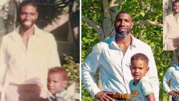 Man recreates adorable photo of him and his dad 30 Years Apart, includes son in new pics