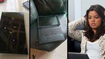 "Arrest the culprit": Lady trashes bae's property for cheating, SA divided