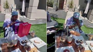 Grateful lady spoils “house manager” on birthday, Mzansi sing praise over generosity and kindness