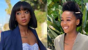 Thuso Mbedu looks stunning in Durban on final press tour for 'The Woman King', drops 8 pics having fun with John Boyega