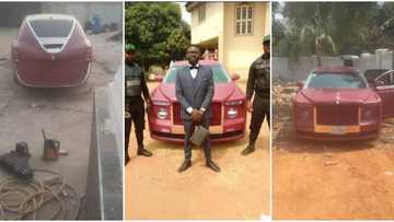 Creative man converts his Toyota Venza into a luxury Rolls Royce Sweptail, photos of the car wow many
