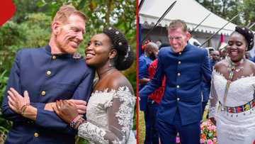 Interracial couple marry in posh garden wedding: “I’m very excited”