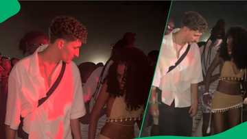 White man syncs with black woman's amapiano moves at Afronation in TikTok video