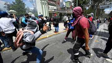 Clashes erupt at Mexico protest over missing students