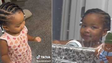 Little girl gets hair braided for 1st time ever, her unfiltered savage reaction to hairstyle goes TikTok viral