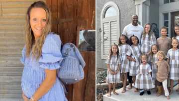 Mother of 9 reveals she’s pregnant again, surprises her children in cute video, leaves people with questions