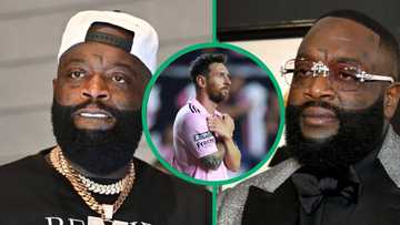 Rick Ross attends 1st soccer game to watch Lionel Messi in action after joining Inter Miami