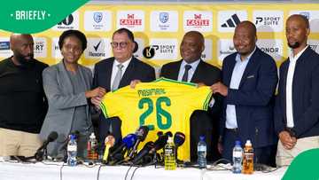 Mosimane addresses Hugo Broos' warning comments on Bafana coaching job