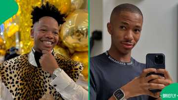 Video of Ghost Hlubi and Lasizwe dancing leaves netizens in stitches: "Lasizwe is dancing in a British accent"